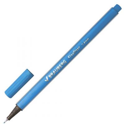 Капиллярная ручка капилярный BRAUBERG Aero голубой 0.4 мм