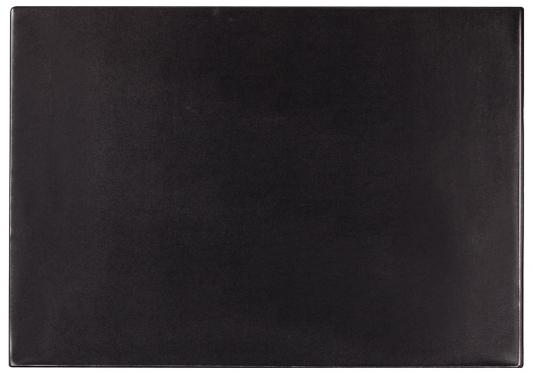 Коврик-подкладка настольный для письма BRAUBERG, 380х590 мм, с прозрачным карманом, черный, 236774