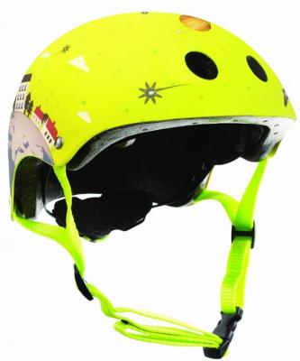 Шлем GLOBBER 500-005 PRINTED JUNIOR, XS/S, Зеленый