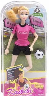 Кукла "Футболистка", шарнирные руки и ноги, в/к 16*32,5*6,3 см