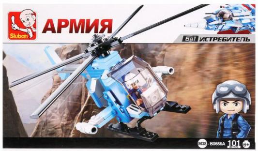 Конструктор SLUBAN "Военный вертолет" 101 элемент