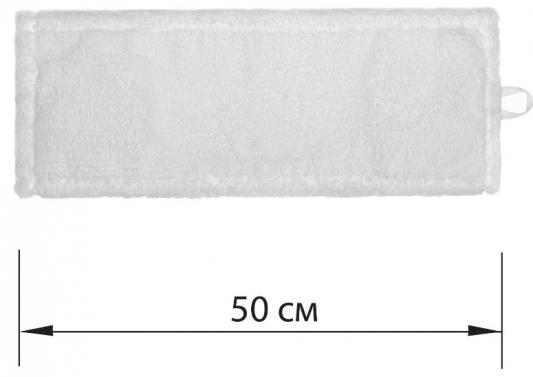 Насадка МОП плоская для швабры/держателя 50 см, У/К (уши/карманы), микрофибра, ЛАЙМА EXPERT