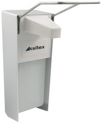 Диспенсер для жидкого мыла KSITEX, наливной, с локтевым приводом, алюминий, 1 л, SM-1000