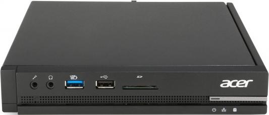 Неттоп Acer Veriton N2510G Cel J3060 (1.6)/4Gb/SSD32Gb/HDG/CR/Endless/GbitEth/65W/клавиатура/мышь/черный