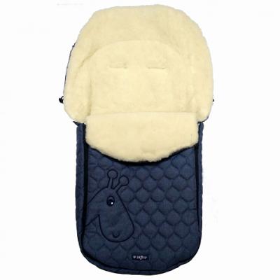 Спальный мешок в коляску Womar Giraffe (S61/melange fabric/melange-embroidery/гранатовый)