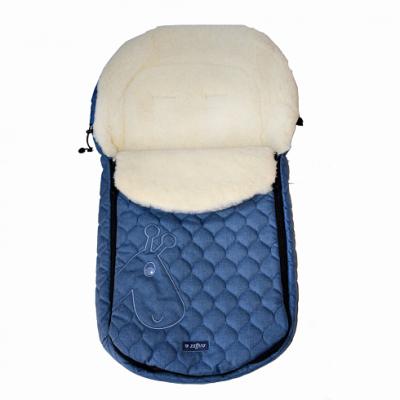 Спальный мешок в коляску Womar Giraffe (S61/melange fabric/melange-embroidery/синий)