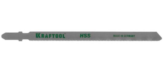 Полотна KRAFTOOL, T318A, для эл/лобзика, HSS, по металлу (1-3мм), EU-хвост., шаг 1,2мм, 110мм, 2шт