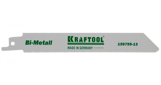 Полотно KRAFTOOL INDUSTRIE QUALITAT, S922EF, для эл/ножовки, Bi-Metall, по металлу, шаг 1,4мм, 130мм