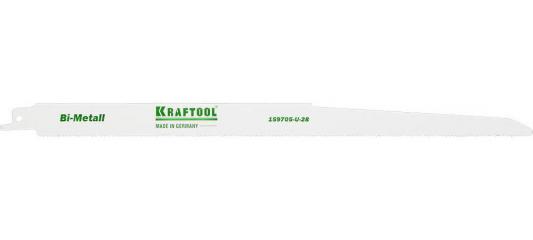 Полотно KRAFTOOL "INDUSTRIE QUALITAT", S1222VF, для эл/ножовки, Bi-Metall, по металлу, дереву, шаг 1,8-2,5мм, 280мм