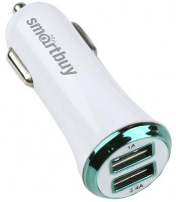 Автомобильное зарядное устройство Smart Buy Turbo 2 х USB 2.1/1А белый SBP-2021