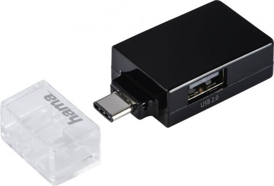 Разветвитель USB Type-C HAMA Pocket 00135752 2 х USB 2.0 1 x USB 3.1 черный