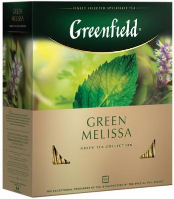 Чай зеленый Greenfield "Green Melissa" 150 гр. мята