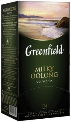 Чай GREENFIELD (Гринфилд) "Milky Oolong" ("Молочный улун"), улун с добавками, 25 пакетиков по 2 г, 1067-15