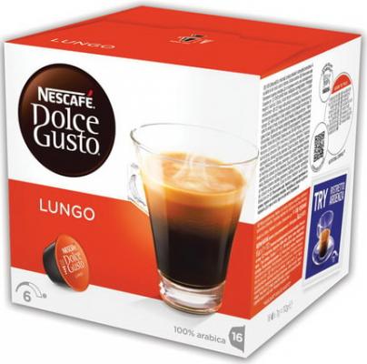 Капсулы для кофемашин NESCAFE Dolce Gusto Lungo, натуральный кофе 16 шт. х 7 г, 5219842