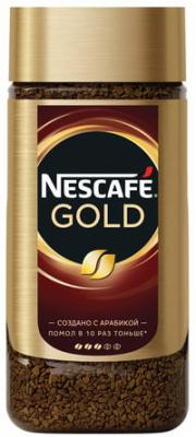 Кофе молотый в растворимом NESCAFE (Нескафе) "Gold", сублимированный, 190 г, стеклянная банка, 12135508