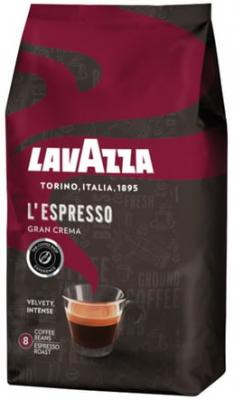 Кофе в зернах LAVAZZA (Лавацца) "Gran Crema", натуральный, 1000 г, вакуумная упаковка, 2485