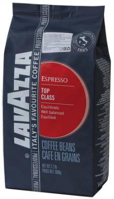 Кофе в зернах LAVAZZA (Лавацца) "Top Class", натуральный, 1000 г, вакуумная упаковка, 2010