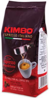 Кофе в зернах KIMBO "Espresso Napoletano" (Кимбо "Эспрессо Наполетано"), натуральный, 500 г, вакуумная упаковка