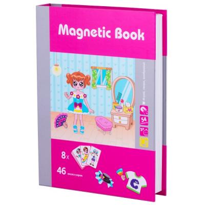 Магнитная игра Magnetic Book развивающая Модница