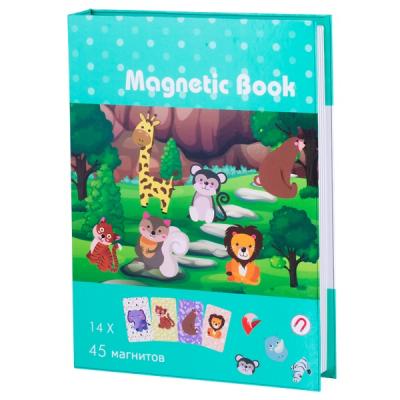 Магнитная игра Magnetic Book развивающая В зоопарке