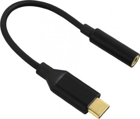 Адаптер Hama 00135717 USB Type-C (m) Jack 3.5mm (f) 0.1м черный