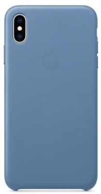 Накладка Apple Leather Case для iPhone XS Max синие сумерки MVFX2ZM/A