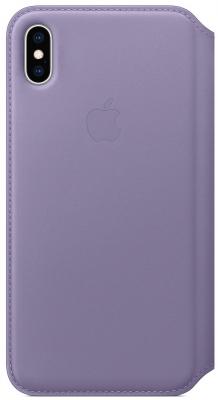 Чехол-книжка Apple Leather Folio для iPhone XS Max лиловый MVFV2ZM/A