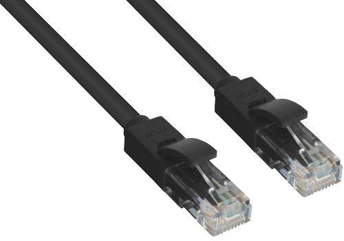 Greenconnect Патч-корд прямой 4.0m UTP кат.5e, черный, позолоченные контакты, 24 AWG, литой, Greenconnect-LNC06-4.0m, ethernet high speed 1 Гбит/с, RJ45, T568B