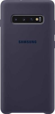 Чехол (клип-кейс) Samsung для Samsung Galaxy S10+ Silicone Cover темно-синий (EF-PG975TNEGRU)