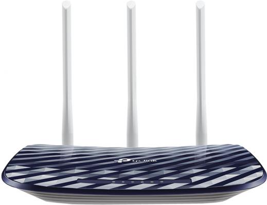 Wi-Fi роутер TP-LINK Archer A2 802.11abgnac 433Mbps 5 ГГц 2.4 ГГц 4xLAN черный серый