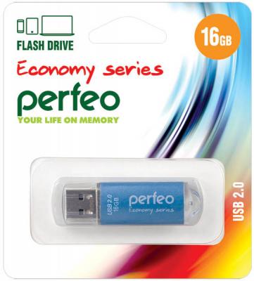 Фото - Флешка 16Gb Perfeo E01 USB 2.0 голубой PF-E01N016ES флешка 4gb perfeo e01 usb 2 0 красный pf e01r004es