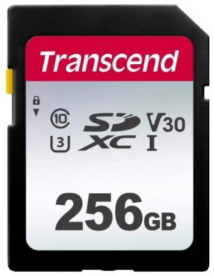 Карта памяти SD XC 256Gb Transcend TS256GSDC300S
