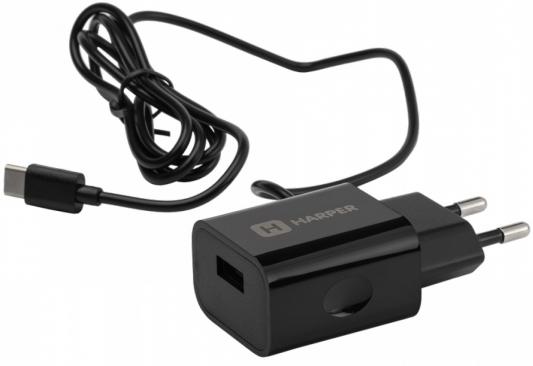 Сетевое зарядное устройство Harper WCH-5118 USB-C 2.1A черный