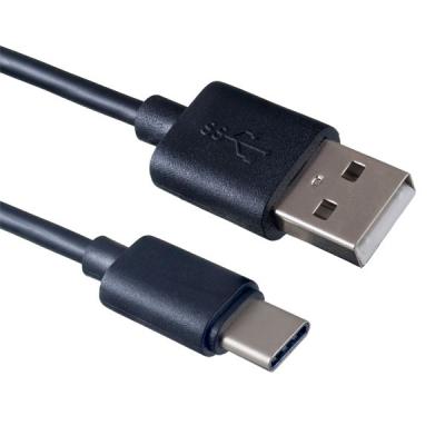Кабель USB 2.0 Type-C 2м Perfeo U4702 круглый черный