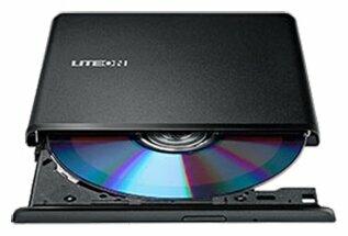 Внешний привод LiteOn ES-1/ES1-01 (DN-8A6NH)  [ DVD-RW  ext. Black Slim USB2.0]