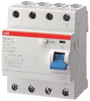 ABB 2CSF204001R3400 Выкл.диф.тока 4мод. F204 AC-40/0,3