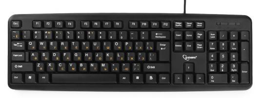 Клавиатура проводная Gembird KB-8320UXL-BL USB черный