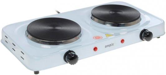 Электроплитка Ampix AMP-8008 белый чёрный