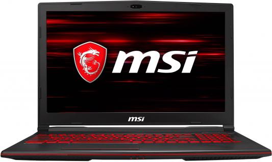 Ноутбук MSI GL63 8SDK-488XRU Core i5 8300H/8Gb/1Tb/SSD128Gb/nVidia GeForce GTX 1660 Ti 6Gb/15.6"/IPS/FHD (1920x1080)/Free DOS/black/WiFi/BT/Cam