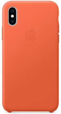 Накладка Apple Leather Case для iPhone XS тёплый закат MVFQ2ZM/A