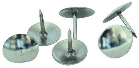 Кнопки канцелярские, 10 мм, металл, никелированные, SPONSOR, (100 шт в уп), картон. короб.