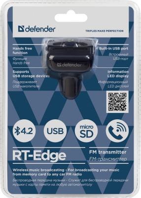 Defender FM-трансмиттер RT-Edge BT/HF, USB 2.4 A