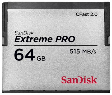 Фото - Карта памяти MicroSDXC 64Gb Sandisk Extreme Pro CFast (3433X) VPG130 (SDCFSP-064G-G46D) флеш карта microsdxc 64gb class10 sandisk sdsqxa2 064g gn6ma extreme adapter