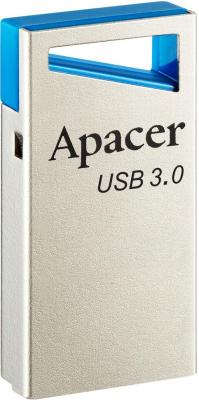 Флешка 32Gb Apacer AH155 USB 3.0 серебристый голубой AP32GAH155U-1