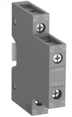ABB 1SBN010120R1011 Блок контактный дополнительный CAL4-11 (1НО, 1НЗ) боковой для контакторов AF09…AF96 реле NF22E…NF44E