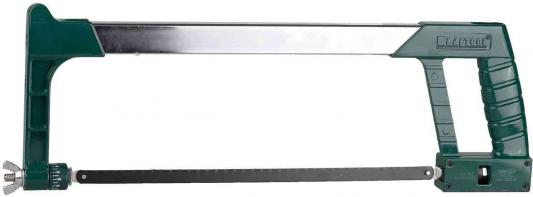 Ножовка по металлу KRAFTOOL GRAND, быстрое рычажное натяжение, биметаллическое полотно, обрезиненные рукоятки, 300 мм [15802_z01]