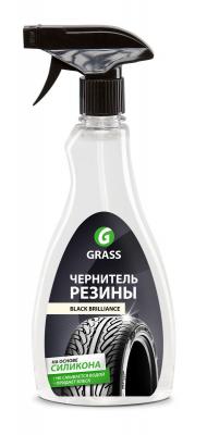 ПОЛИРОЛЬ-ЧЕРНИТЕЛЬ ДЛЯ РЕЗИНЫ "BLACK BRILLIANCE" 0.5 Л (1/15)  "GRASS"