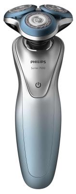 Бритва роторная Philips Series 7000 S7910/16 реж.эл.:3 питан.:аккум. серый/голубой