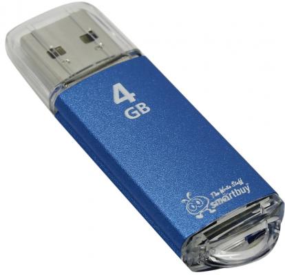 Флешка 4Gb Smart Buy V-Cut USB 2.0 синий SB4GBVC-B
