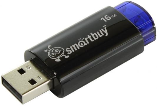 Флешка 16Gb Smart Buy Click USB 2.0 синий черный SB16GBCL-B